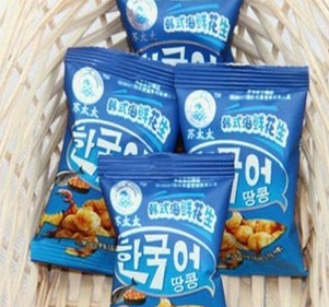 供应苏太太 休闲零食 散装休闲食品 韩式海鲜花生 一箱10斤